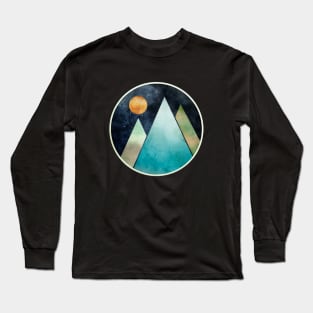 Paper Moon and Mountains Long Sleeve T-Shirt